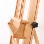 high quality wooden Drawing Painting artist easel exhibition frame can be lifted and bring tray and wheels