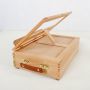 art supplier three layers wooden box storage drawing box easel for artist