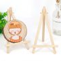 Wholesale 9x16CM Display Stand Tripod Frame Solid Wood Wooden Small Picture Frame Mini Small Easel