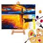 Kids artist mini small easel table top easel acrylic drawing canvas wooden painting easel