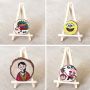 Wholesale 9x16CM Display Stand Tripod Frame Solid Wood Wooden Small Picture Frame Mini Small Easel
