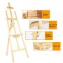 Hot Sale 145CM Pine Easel,New Zealand Pine Sketch Art Easel,Advertising and Poster Display Stand