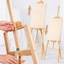 150cm Pine Wood Easel Stand Wholesale Artist Painting Adjustable Wooden Tripod Easels For Display Art supplies