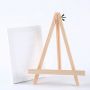 1824 cm Kids artist mini small easel table top easel acrylic drawing canvas wooden painting easel with canvas