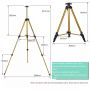 Artistic Easel Stand Telescoping Display Easel Aluminum Field Easel