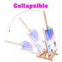 Kids artist mini small easel table top easel acrylic drawing canvas wooden painting easel