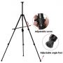 Extra Thick Iron Metal Tripod Adjustable Height Easel Stands with Portable Bag Floor/Table-Top Painting and Displaying