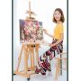 Factory Direct Portable bBeginners Oil Painting Sketch Adjustable Beech Wood Studio Easel