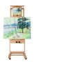 Hot Sale Flat Vertical Dual Purpose Thickened Rubber Wheels Big Double Rocker Beech Wood Easel