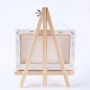 1824 cm Kids artist mini small easel table top easel acrylic drawing canvas wooden painting easel with canvas