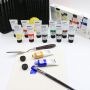 Bview Art 12 Colors Professional Flexible Permanent Art Painting Acrylic Paint Tubes for Students Artist Drawing