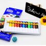 Art Professional 12 Colors Heavy Body Acrylic Permanent Paint Set