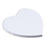 wholesale fine plain art painting 280g heart shaped stretched blank MDF wood cotton canvas boards panel for acrylic oil paint