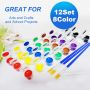 Art Supplier 8 Colors Acrylic Paint Strips For Kids&Adults,Bulk Set Painting Art Supplies Craft Paint Pots