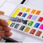 Artist professional 18 colors solid water color cake for drawing