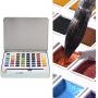 48 Colors Watercolor Paint Artist Watercolor Pan Set Grade Solid Cakes Travel Pocket Watercolor Set
