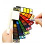 New Arrive 42 Colors Travel Artist Foldable Solid Watercolor Paint Set For Artist Painting