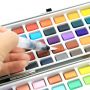 Professional 50 Colors Solid Watercolor Paint Set With Paint Brush