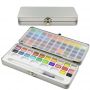 Professional 50 Colors Solid Watercolor Paint Set With Paint Brush
