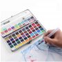 High Recommended Foldable Solid Watercolor Paint Set 72 Bright-colors For Artist Drawing
