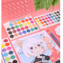 Vibrant 36 Colors Non-toxic Portable Watercolor Paint Set With Water Brush Pen For Kids Adults Travel