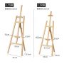 Wood Easel Folding Multifunction Watercolor Sketch Oil Painting Indoor Outdoor easel