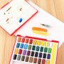 Premium Colors Solid Watercolor Pigment Kit Portable Painting for Beginners
