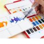 Premium Colors Solid Watercolor Pigment Kit Portable Painting for Beginners