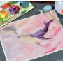 New Design Portable 36 Colors Solid Watercolor Paint Set With Palette And A Refillable Brush Pen For Kids Painting