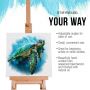 Art Supply Wood Studio Artist Adjustable H-frame Easel