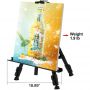 Custom Professional Multifunctional Adult Art Folding Adjustable Painting Easel Stand Set Telescopic Artist Studio Metal Easels