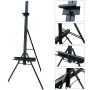 Folding Instant Poster Easel Black Steel Metal Telescoping Art Easel for Display Show