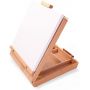 Wooden Table Box Easel - Artist Easel and Wood Table Sketching Box, Portable Desktop Storage Table for Adults and Kids