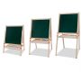 Durable Wood Wooden Sketch Kid Easel Artist Painter Stand Floor Drawing With Blackboard,Whiteboard