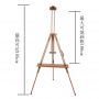 New French Wooden Table Easel Artist Set Wooden Sketch Box Portable Folding Adjustable Beech Wood Art Painting Easels