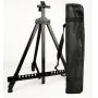 Black Adjustable Portable Art Easel Metal Telescopic Tripod Display Stand for Painting