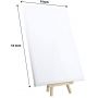 8 Inch 24 Pack Mini Wood Display Easel