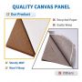 Custom size 3mm thickness canvas painting panel for painting