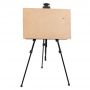 Superior Artist Iron Display Stand Black Foldable Iron Metal Easel for Artist Painting