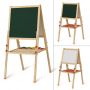 Ready to Ship Adjustable Double Sides Pinewood Kids Wooden Easel For Painting