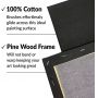 New Arrival Different Sizes Black Blank Stretched Canvas For Acrylic Oil Gouache Painting