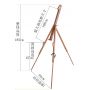 New French Wooden Table Easel Artist Set Wooden Sketch Box Portable Folding Adjustable Beech Wood Art Painting Easels