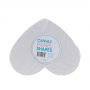 20cm Heart Shape Canvas Panels for children and artist