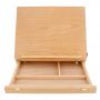 Amazon hot selling art Supply Wood Easel Box for painting and storing