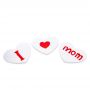 20cm Heart Shape Canvas Panels for children and artist