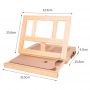 Professional Super Quality Art Easel Wooden Portable Large Capacity Desktop Easel Painting Stand