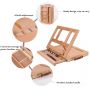 Portable Foldable Paint Box Wooden Easel With Handle And Storage Drawer