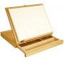 Premium Beechwood Portable Large Adjustable Wood Desk Table Easel with Wide Storage Drawer for Canvas Painting