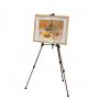 Light weight aluminum metal Tripod Easel display art easel with handle and level