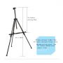 Custom black art easel portable small metal abletop display easel